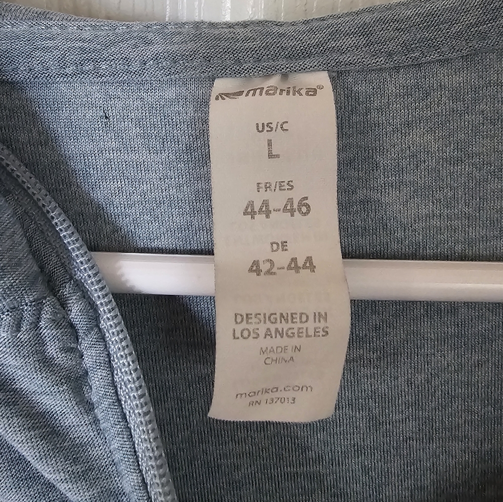 Marika, EUC, Heather Blue Zip-Up Hoodie - Picture 2 of 7